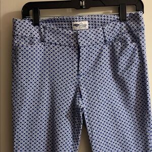 Pixi Blue Patterned Cropped Jeans